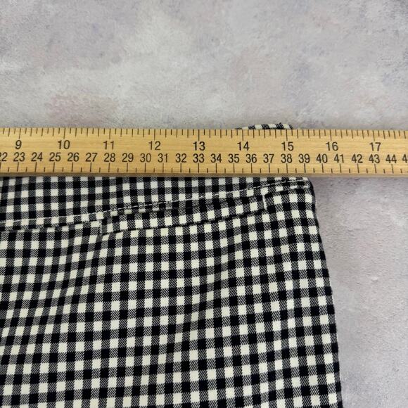 Talbots Chatham Ankle Pants Women's 6p Petite Classic Black White Check Side Zip - Picture 7 of 9
